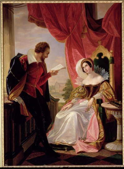 Torquato Tasso liest ein Gedicht an Leonora d